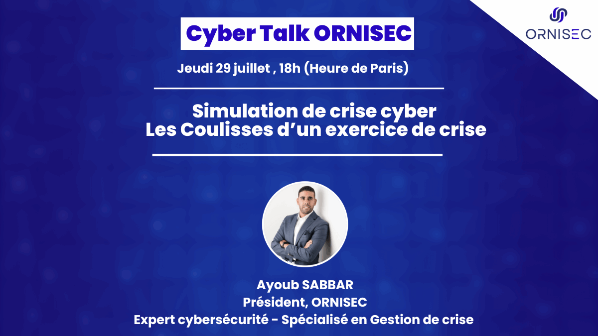 Cyber talk - exercice de crise cybersécurité